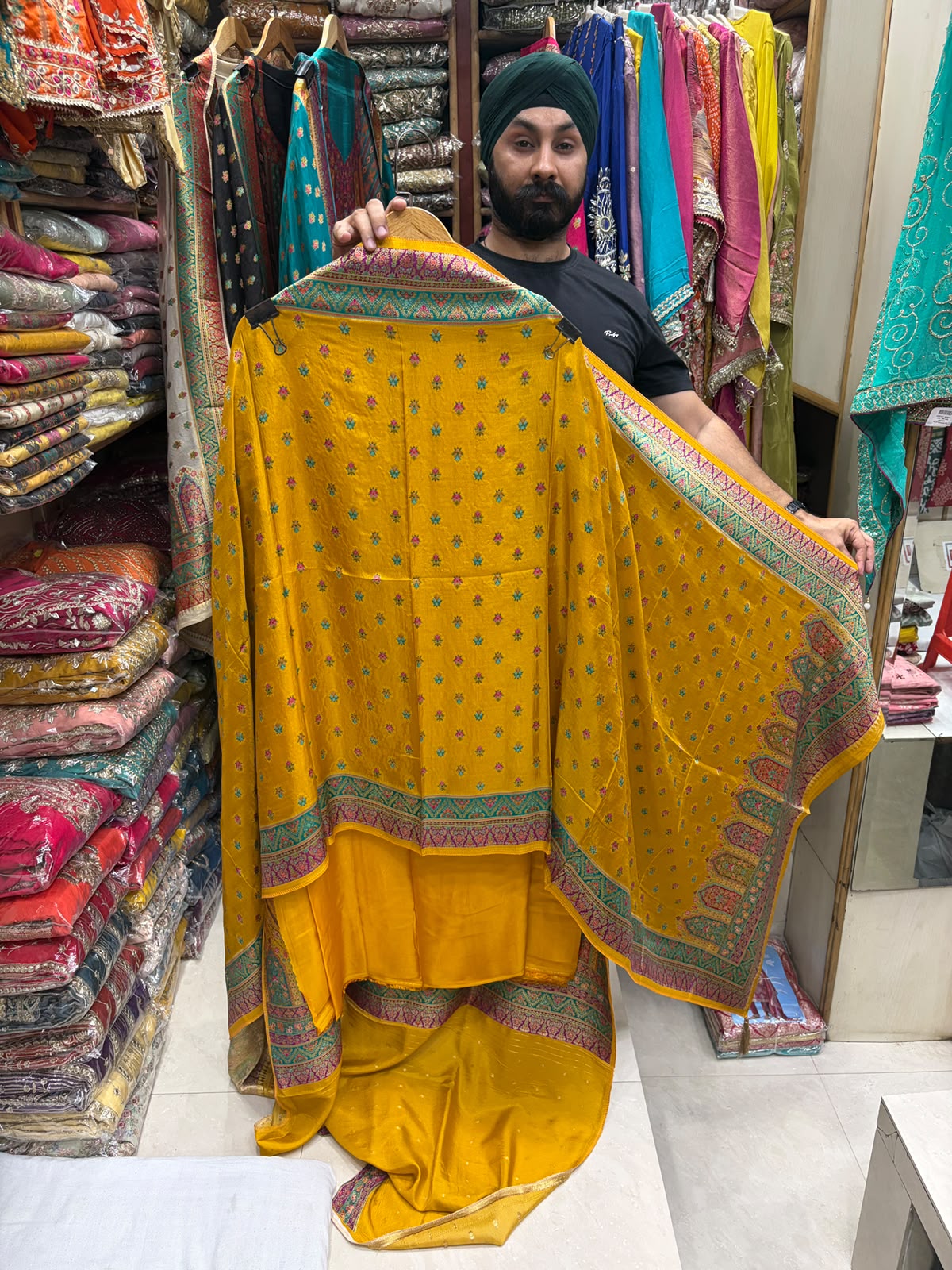 Premuim Silk Kimkhwab Look Position Weave - Jaal Edition