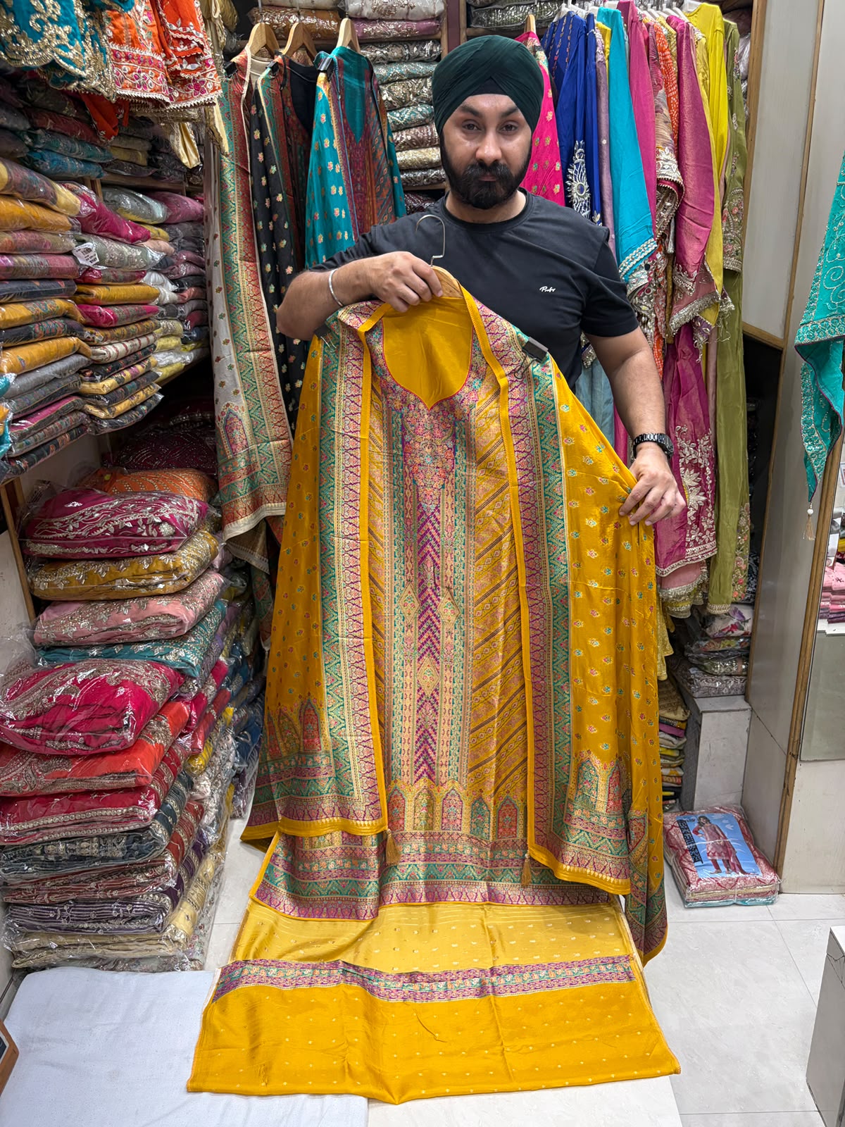 Premuim Silk Kimkhwab Look Position Weave - Jaal Edition