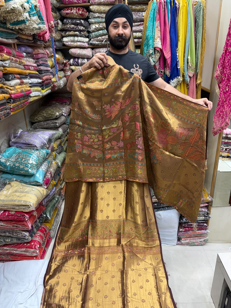 Moon Light Position Print Heavy  Dupatta Edition no 3