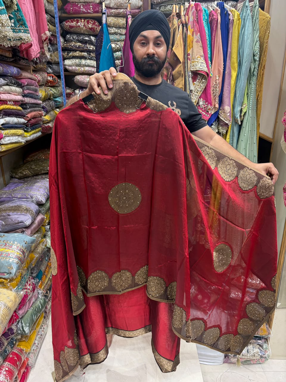 Kanjiwaram Silk Designer V Neck - Edition no 5