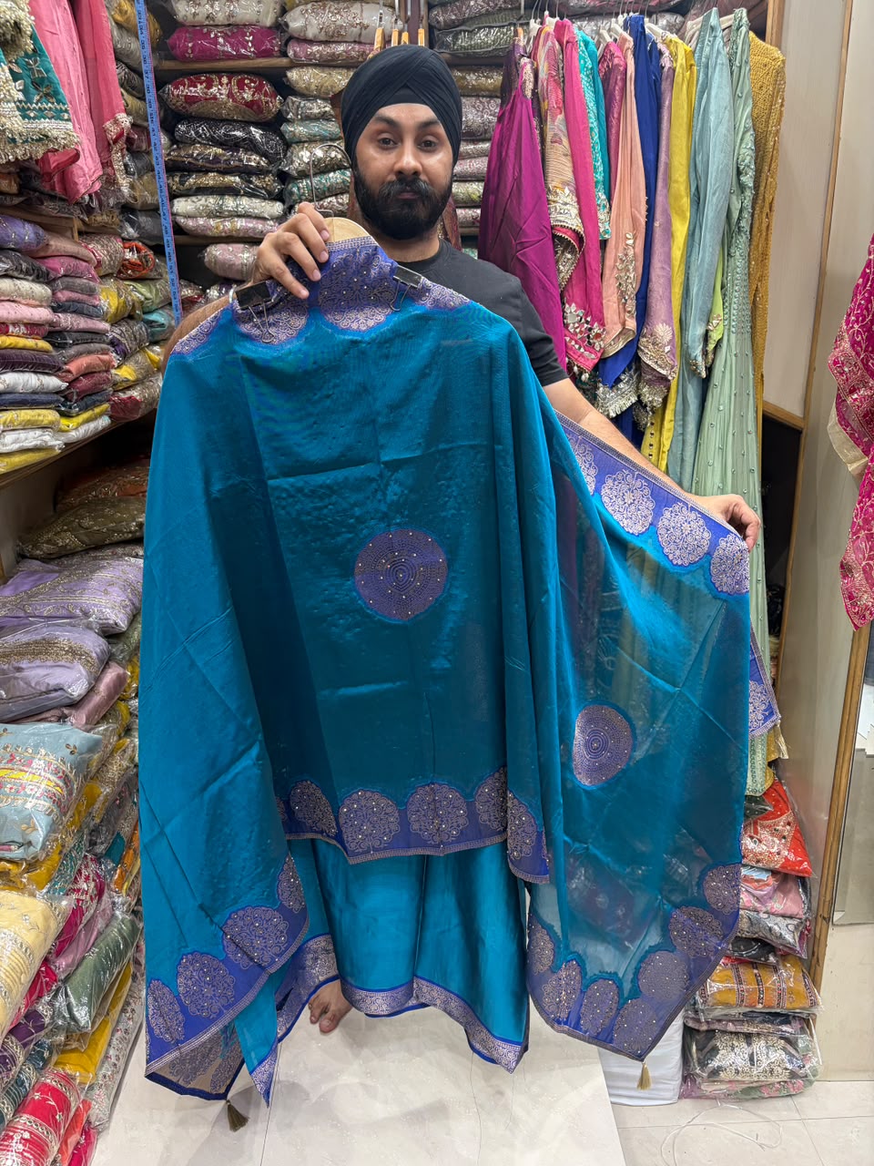 Kanjiwaram Silk Designer V Neck - Edition no 5