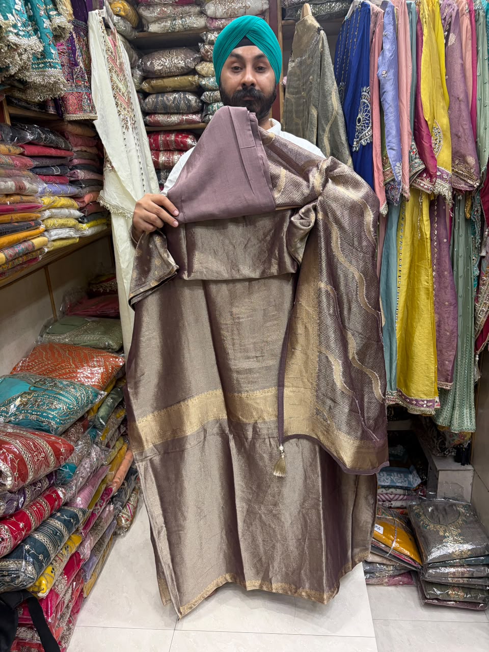 Classic Shimmer Dabka Statement Suits