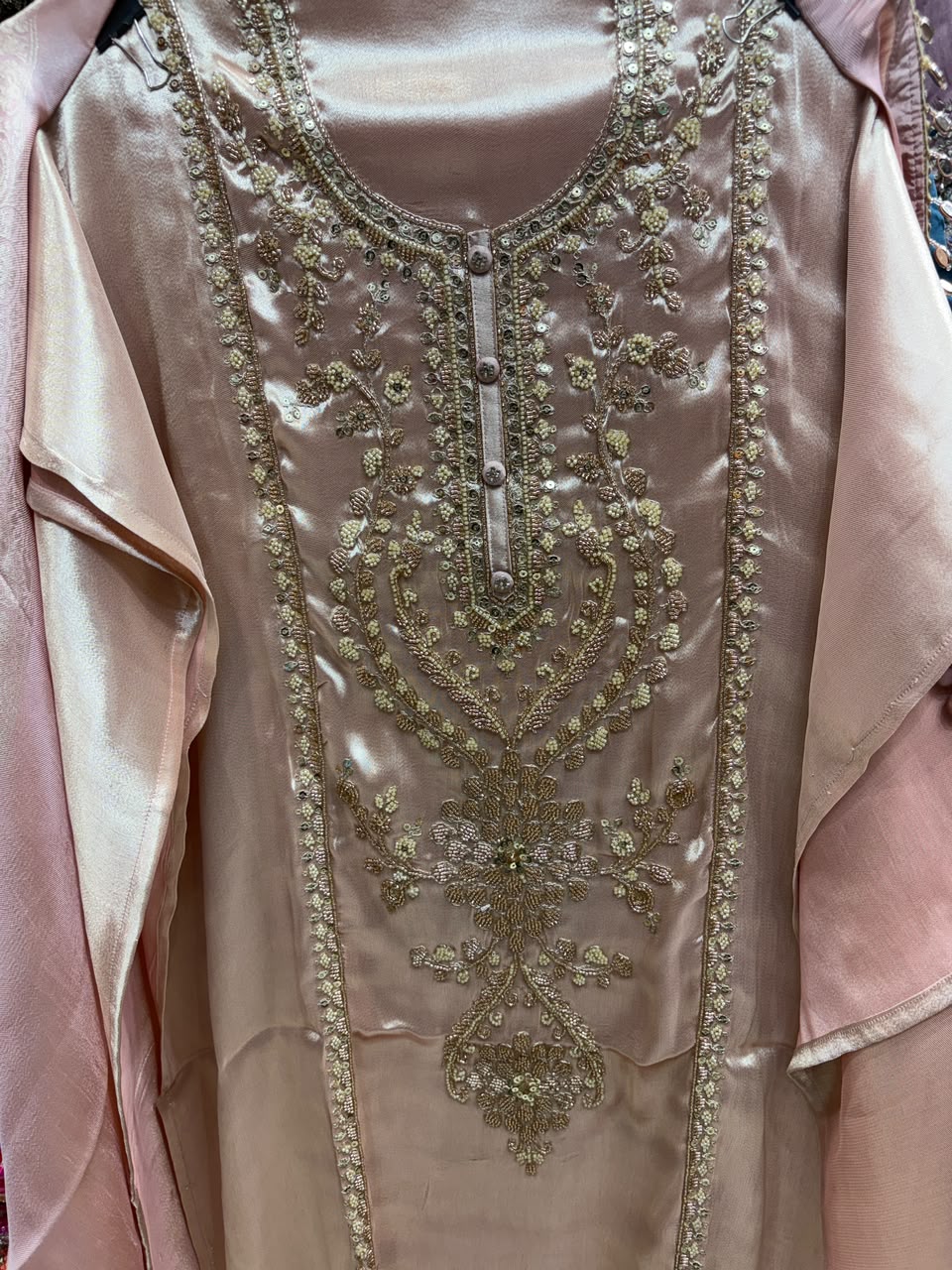 Luxury Handcrafted Ziraffe Shimmer Banarsi Dupatta Suits