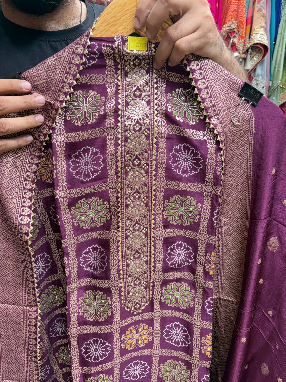 Dola Banarsi Bandhej Weaving Suits