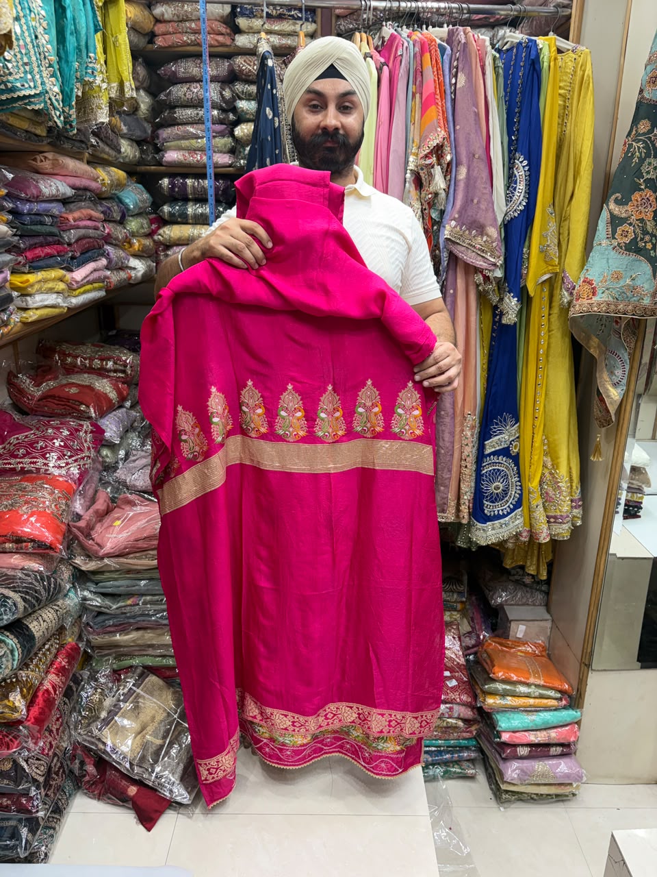 Traditional Bandhej Gotta & Mirror Suits