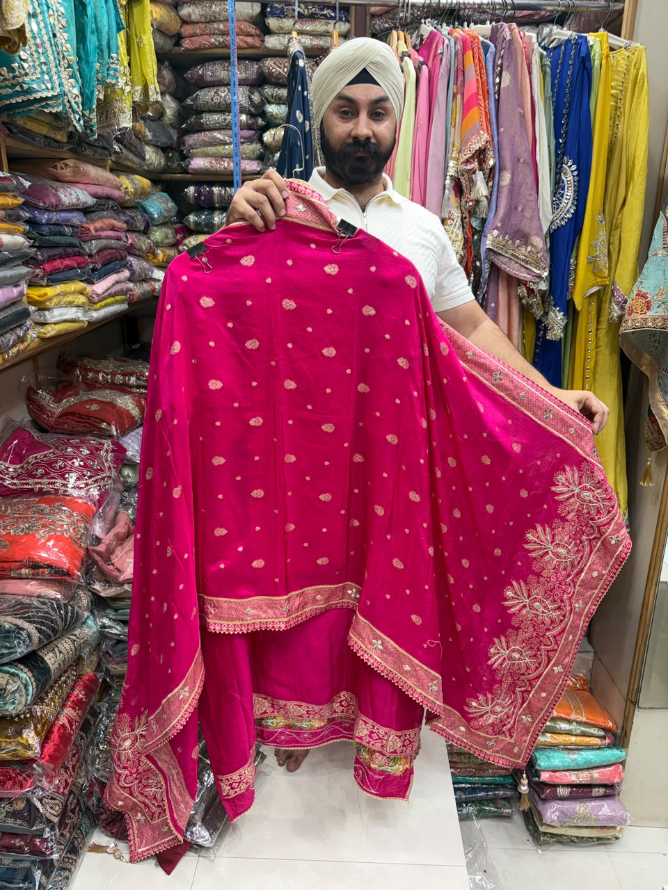 Traditional Bandhej Gotta & Mirror Suits