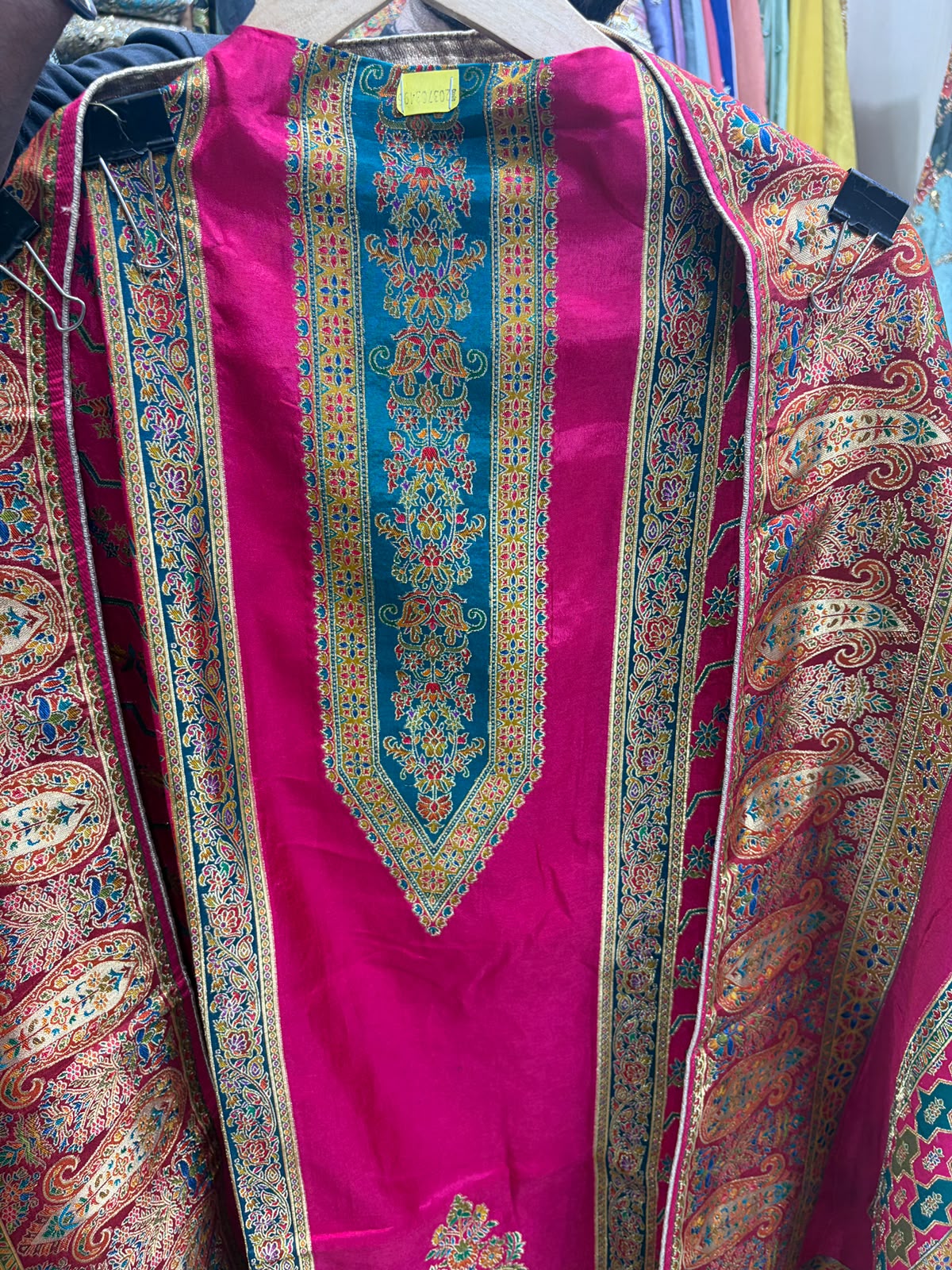Position Print Banarsi Weaving Silk Suit