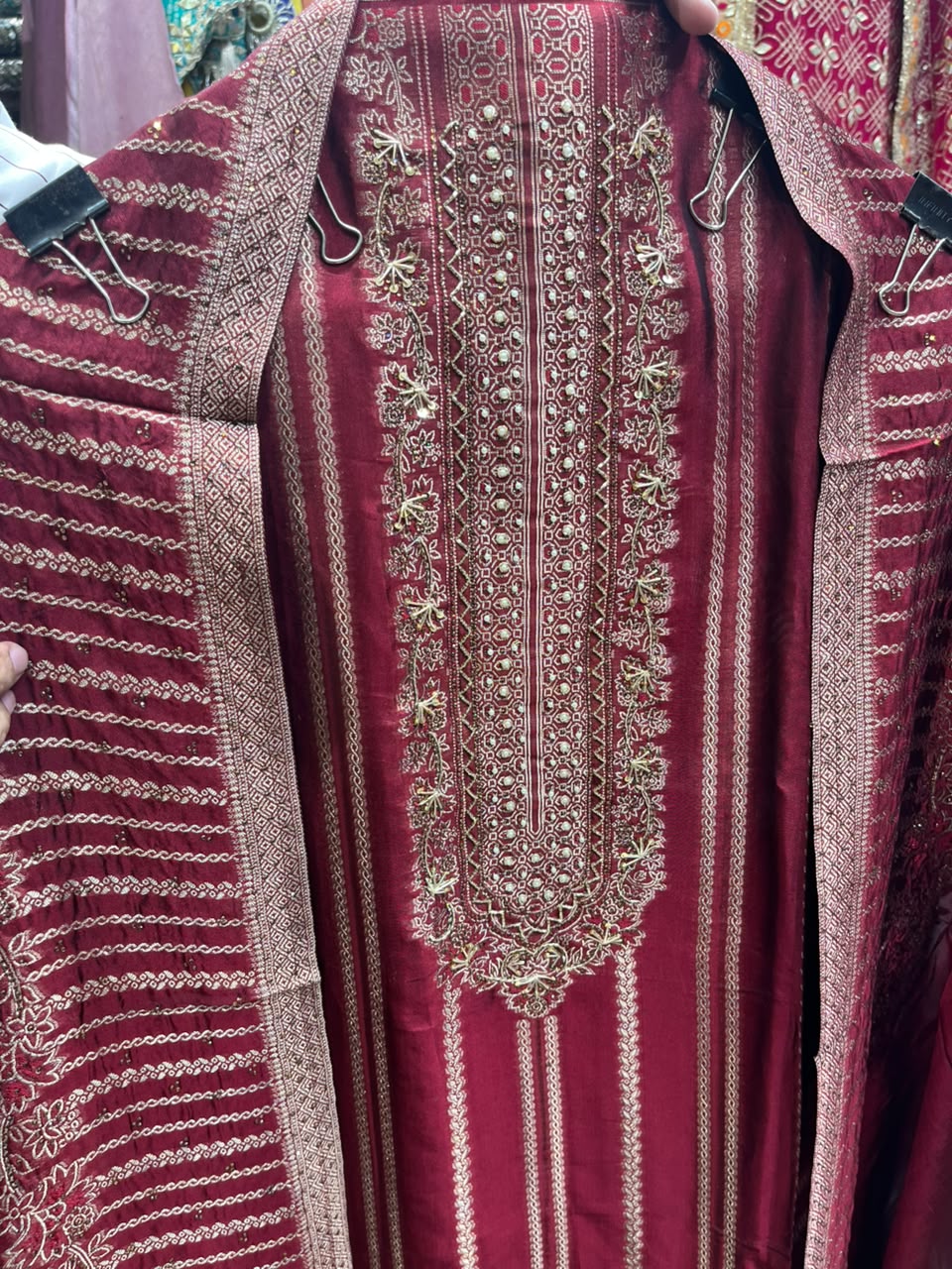 Premium Bangalore Silk Antic Handwork New