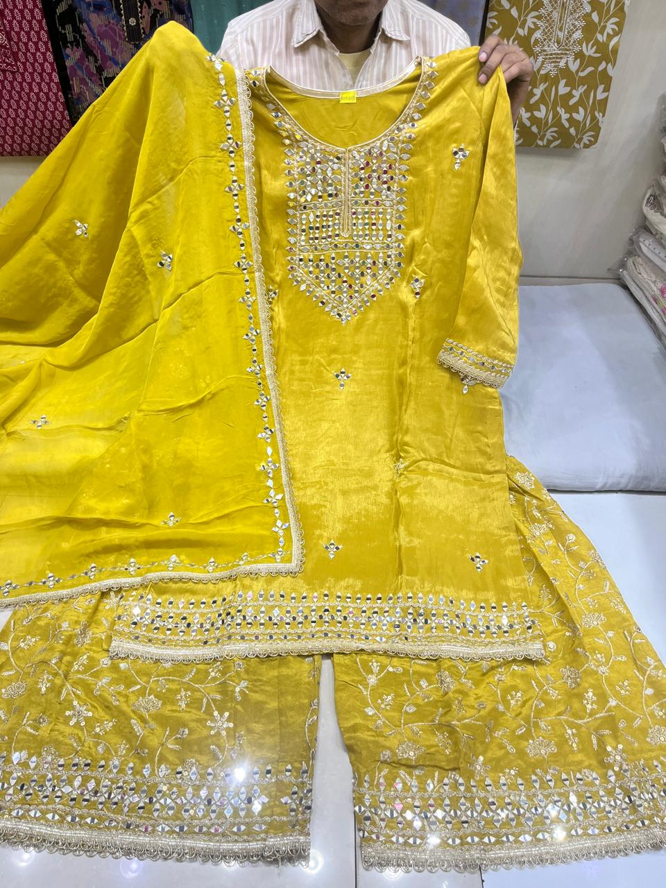 MIRROR SHARARA SUIT
