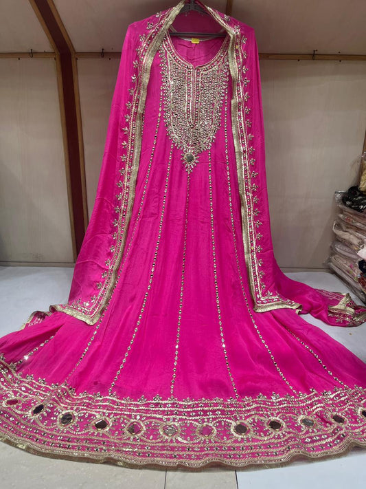 Vibrant Mirror Aanarkali