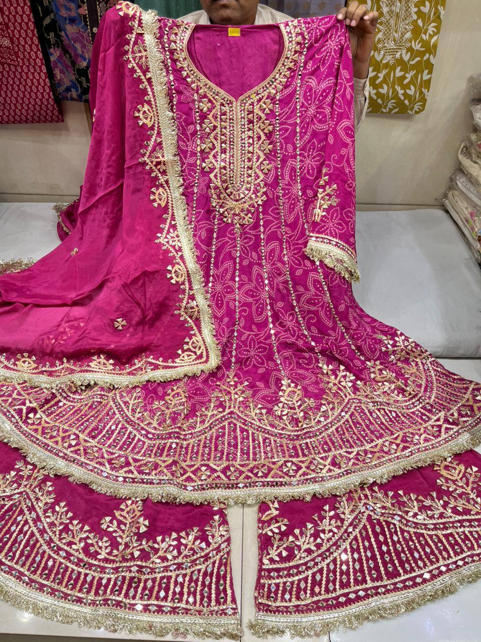 Aanarkali Sharara Suit