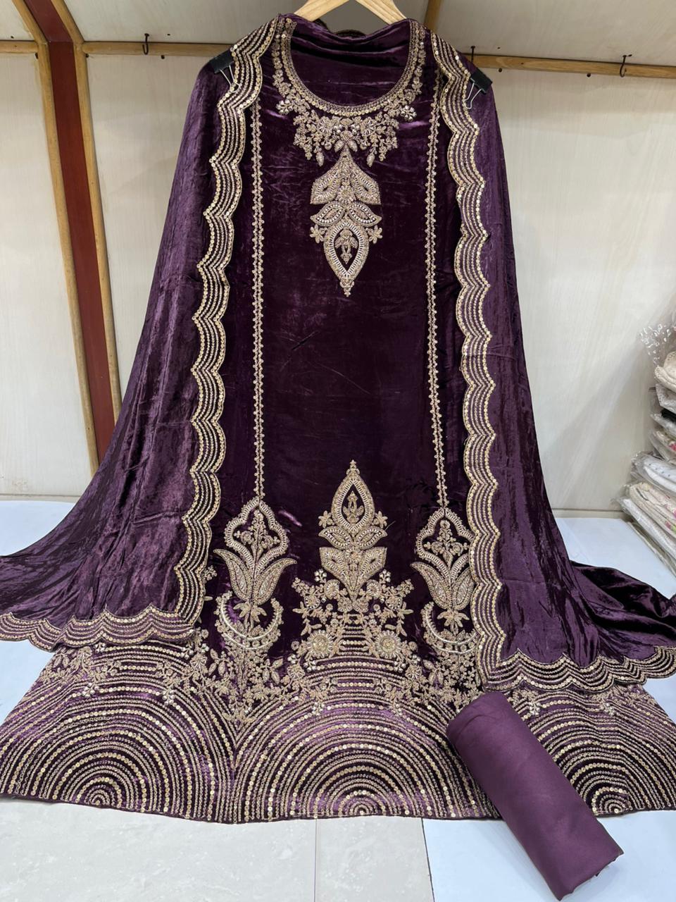 A line Velvet Suits