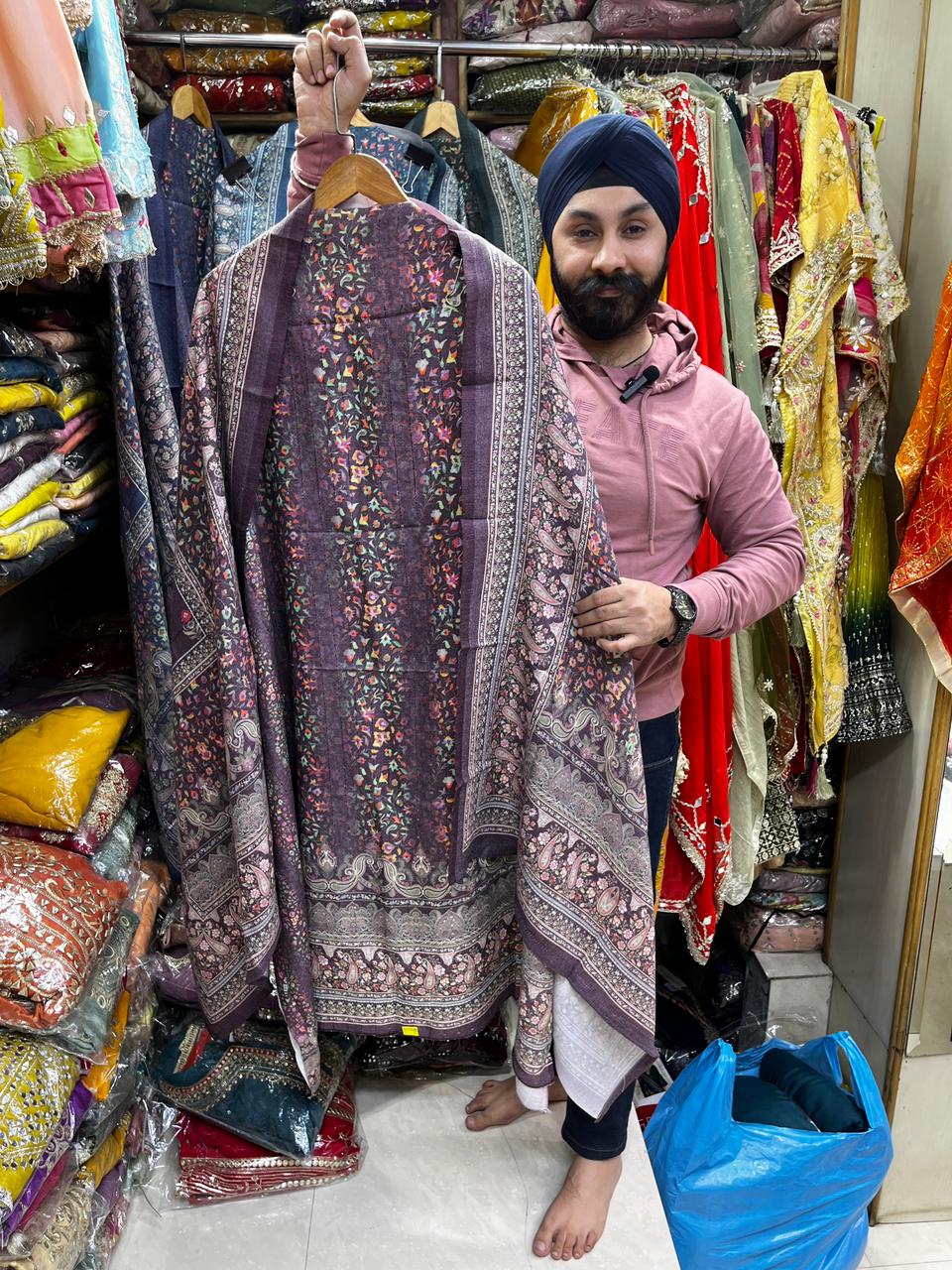 Kalamkari Pashmina Suits