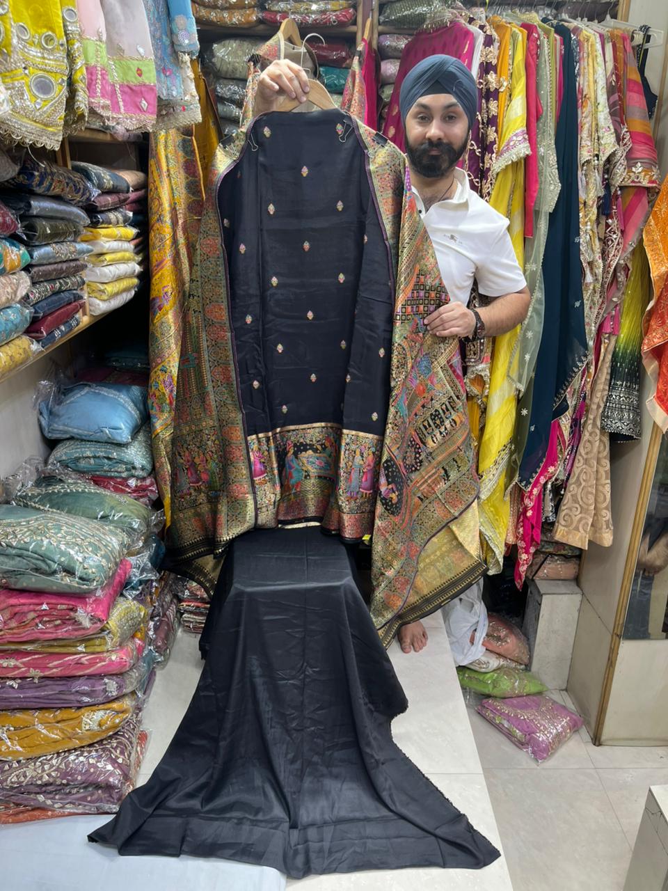 Pure Silk Position Prints Suits