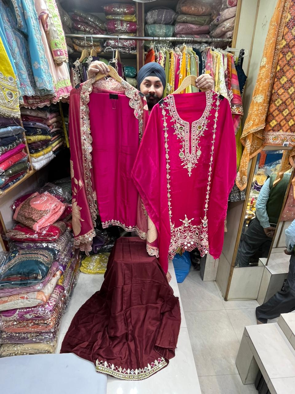 Mirror Salwar Work Suits