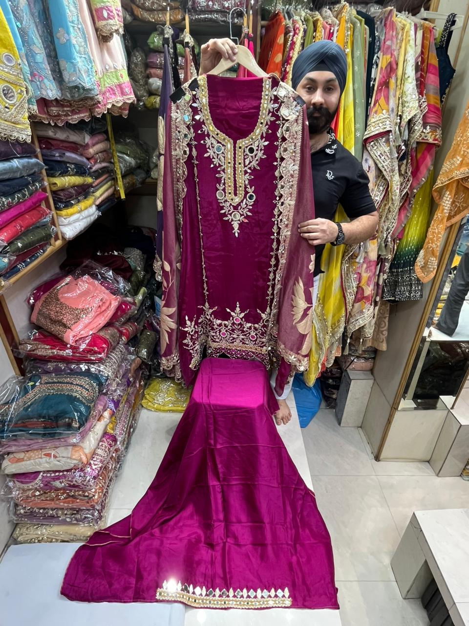 Mirror Salwar Work Suits