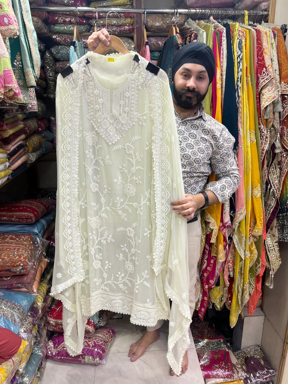 Pure Lucknowi Pakistani Suits