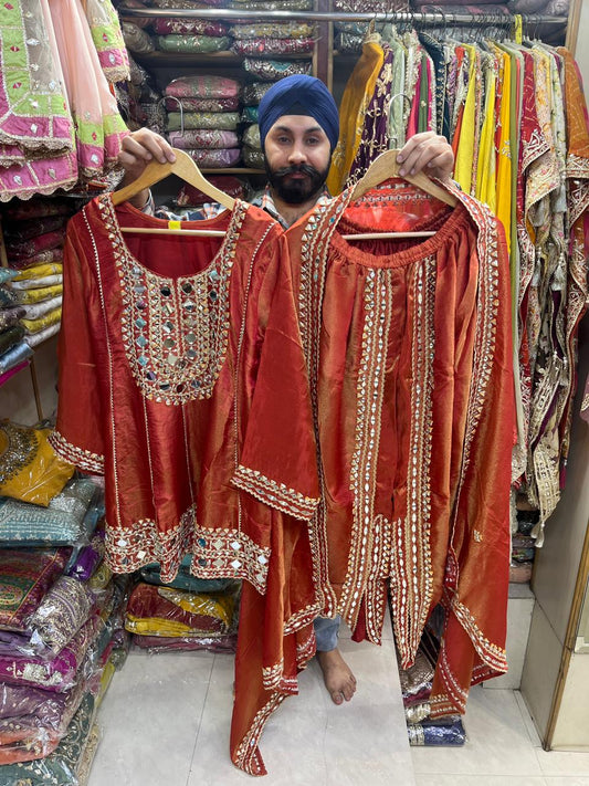 Mirror and Gotta patti Beautiful Dhoti Suits