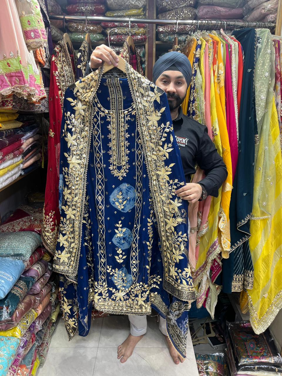 Shibori Dyed Designer Gotta Suits