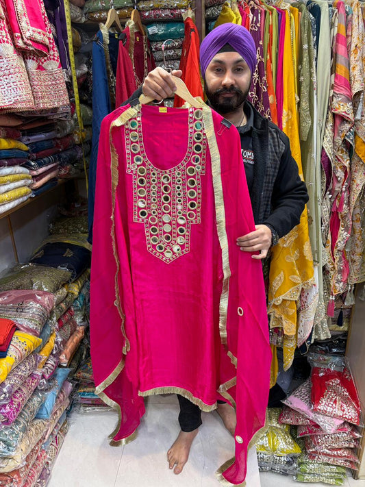 Opada Mirror Work Designer suit