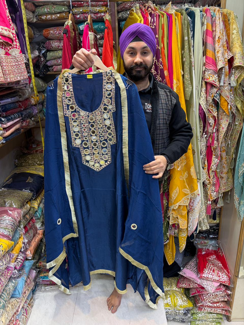 Opada Mirror Work Designer suit
