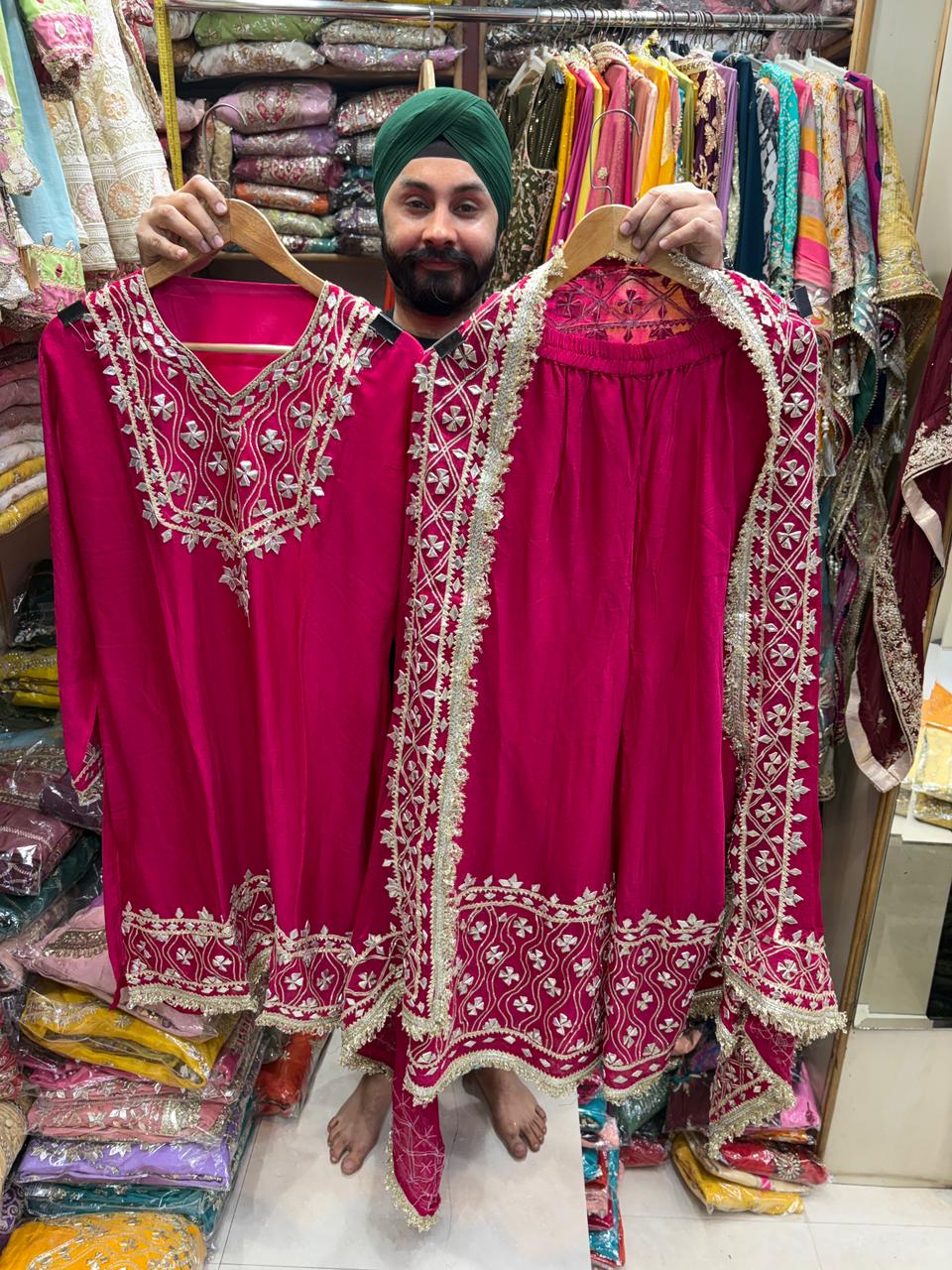 Vibrant Colors Gota Sharara