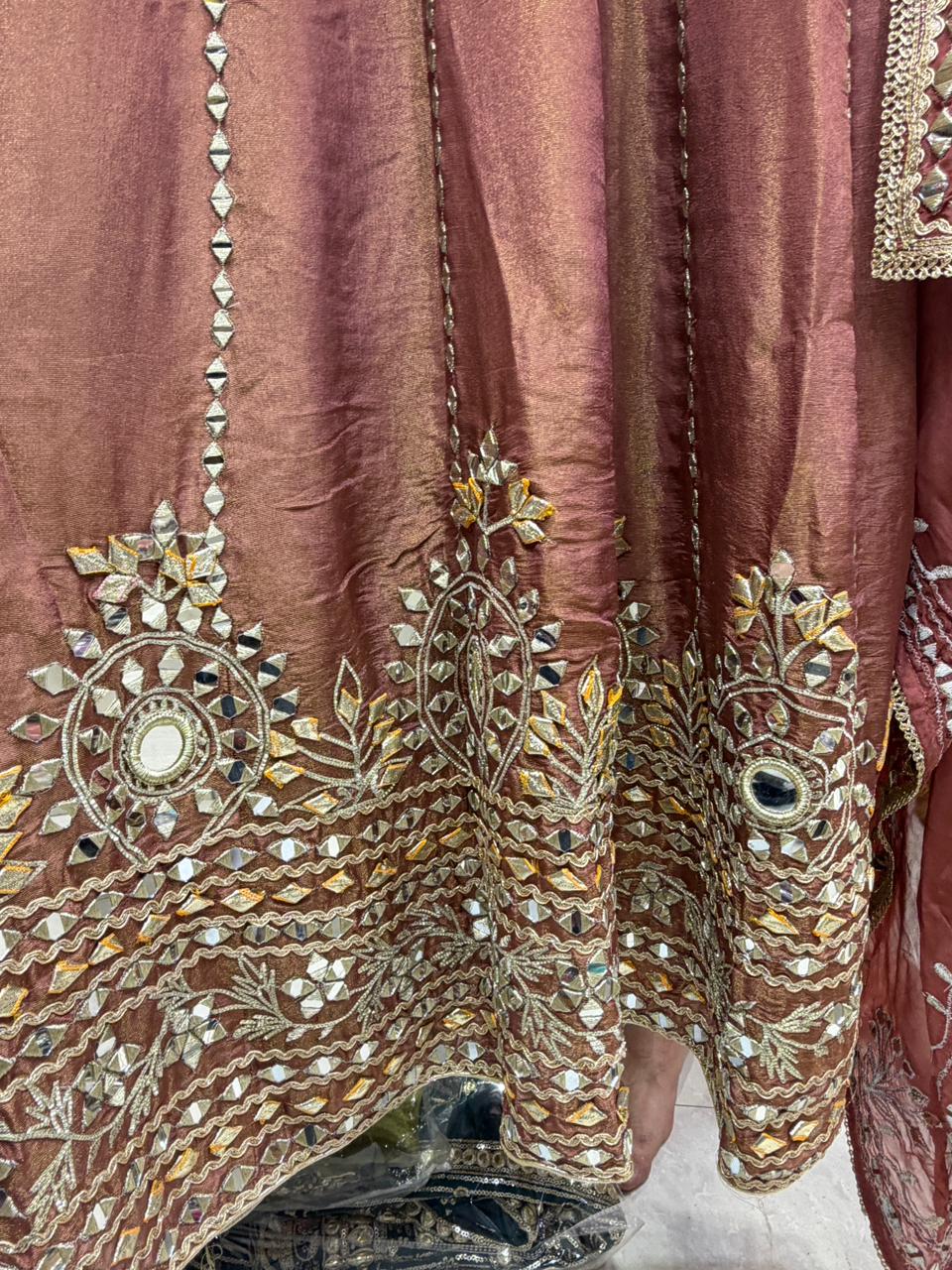 Hotseller Mirror Anarkali Suit