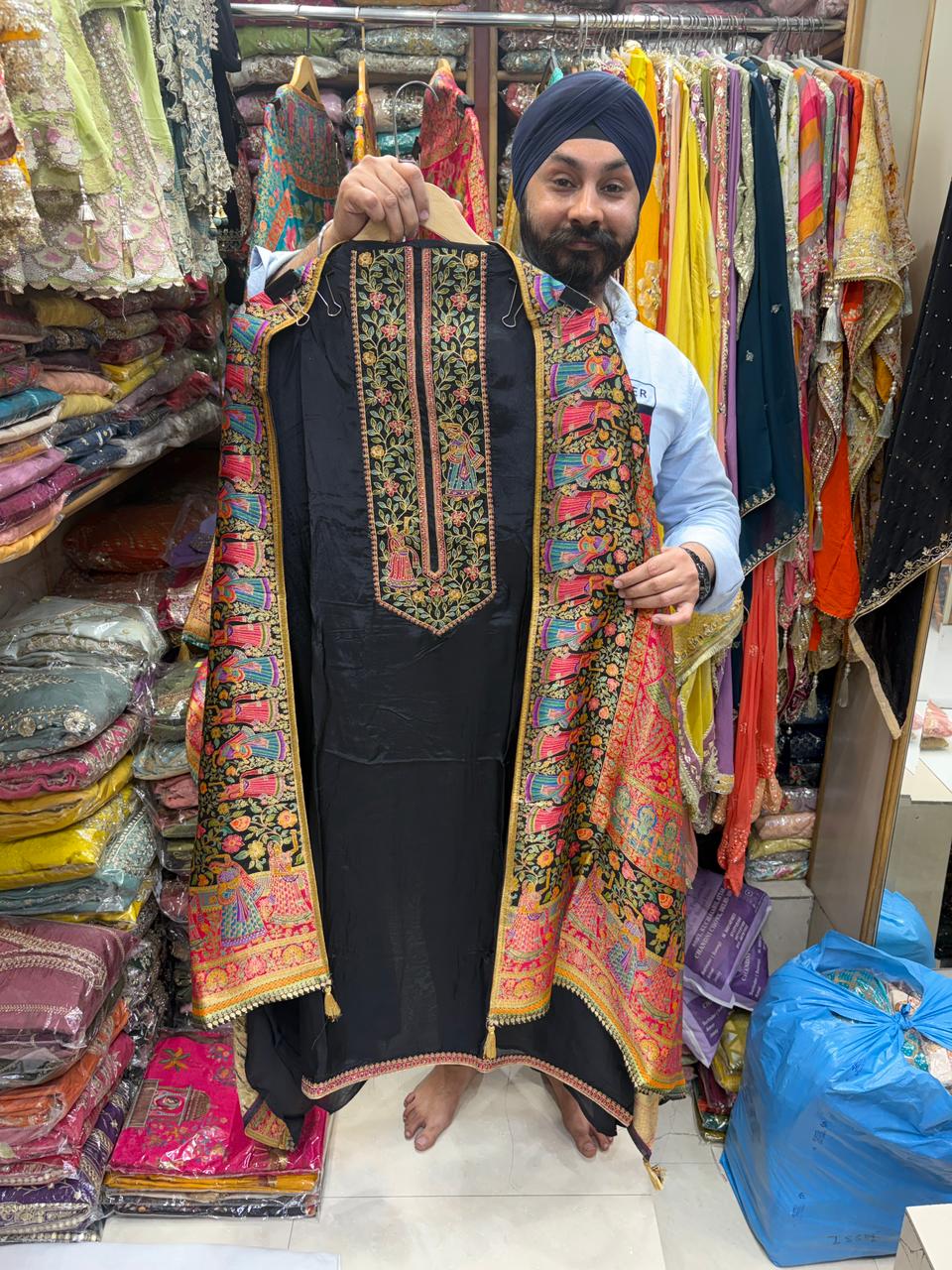 Banarasi Weaving Position Dupatta Organza Shirt