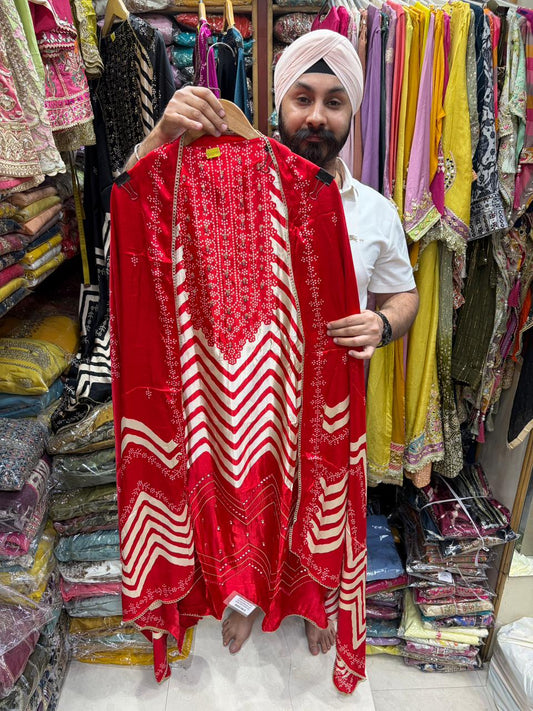 Gajji Striking Laheriya Print - Design no 11