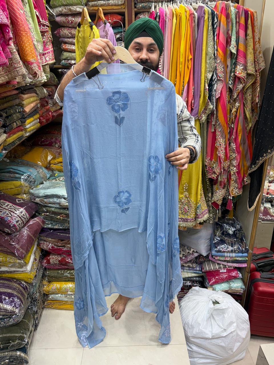 Summer Vibes Applique Work Suits