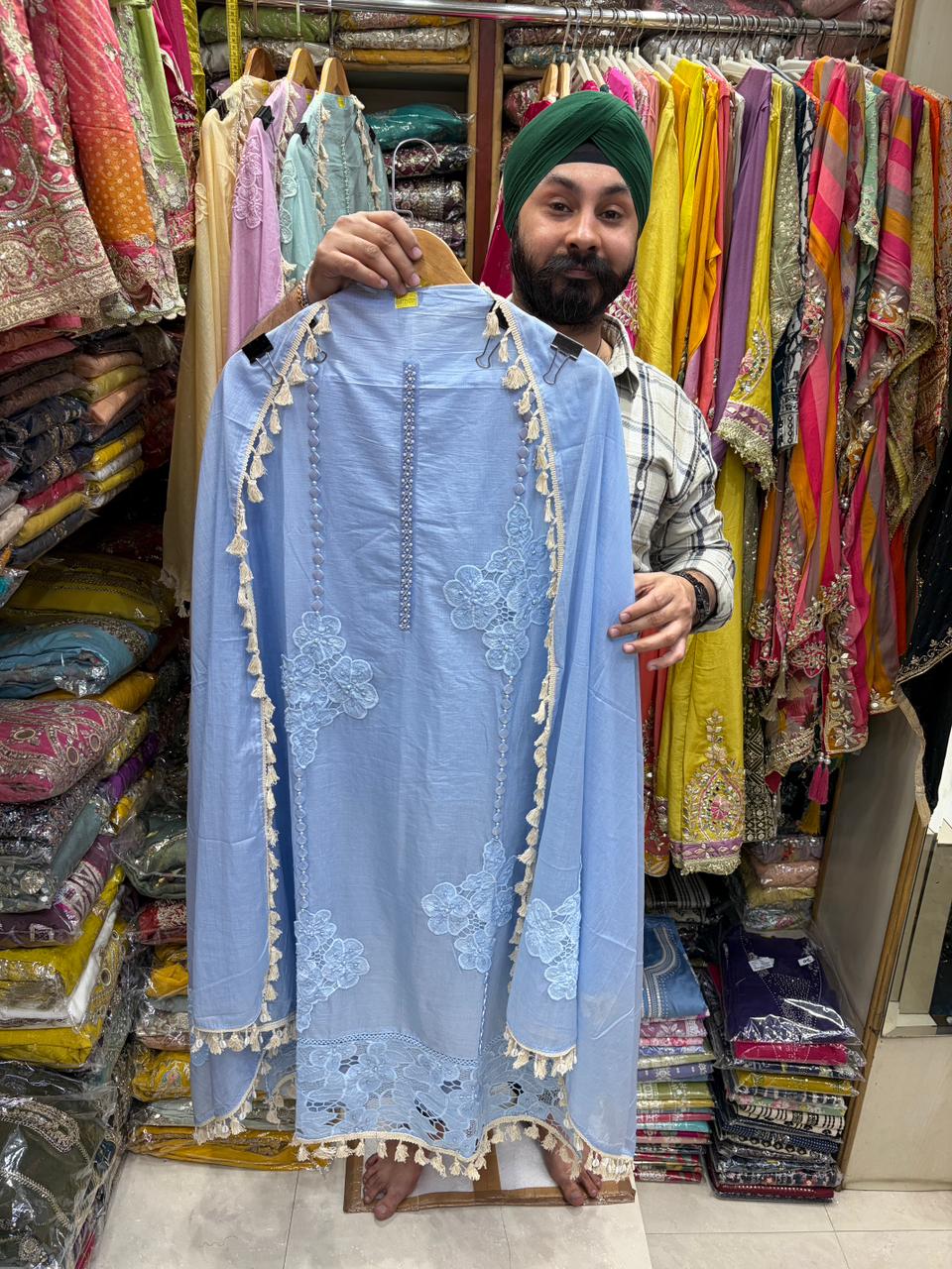 Mul Cotton Pakistani Applique Collection