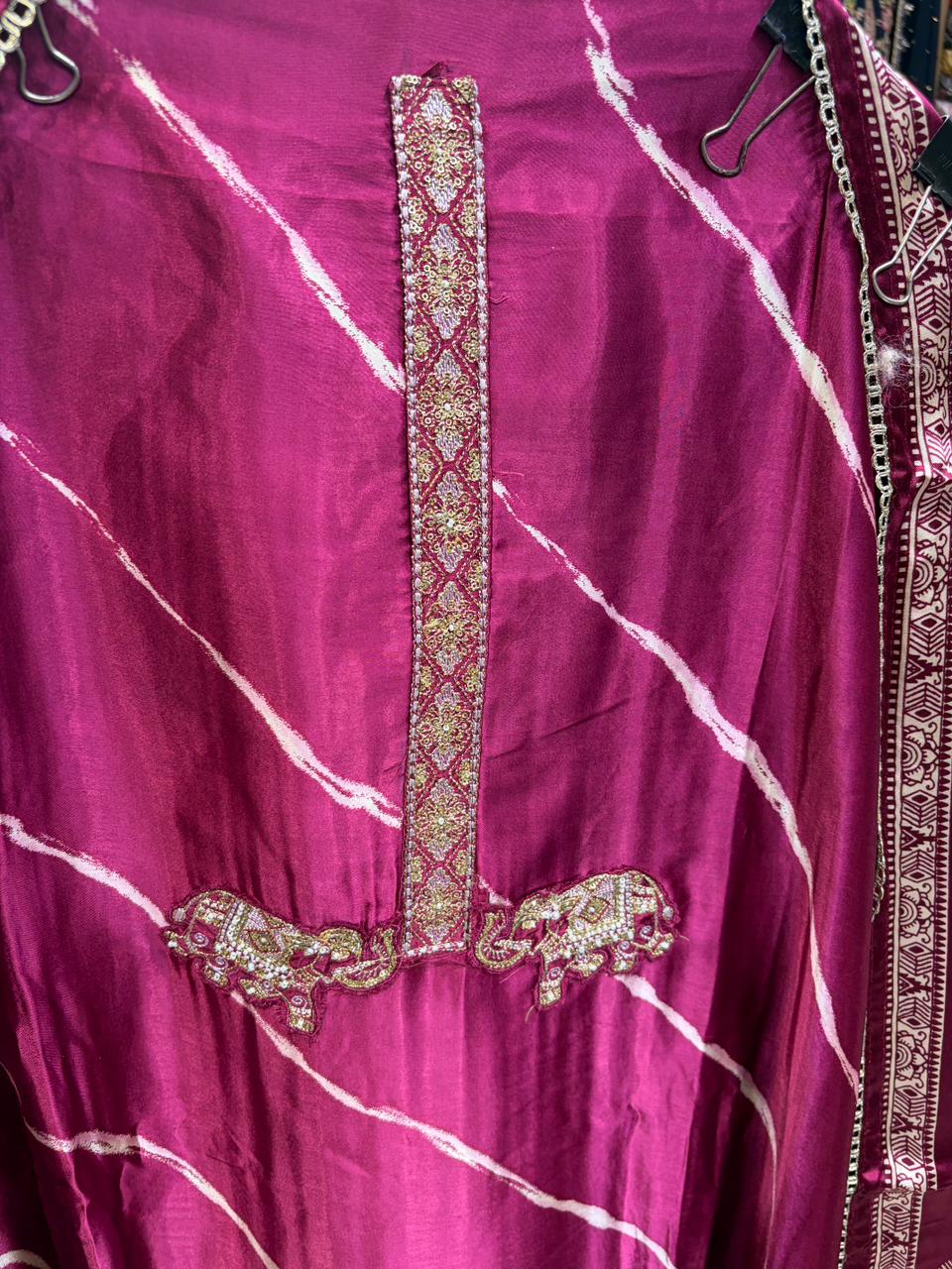 Gajji Elephant Neck Handwork - Design no 4