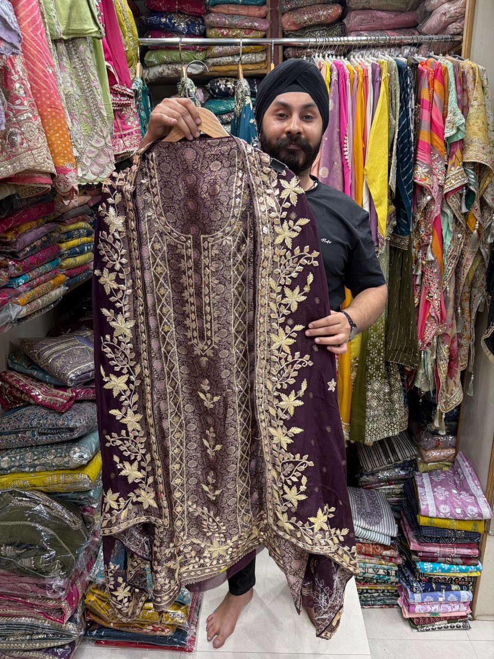 Jamawar Banarsi Heavy Gotta Suits