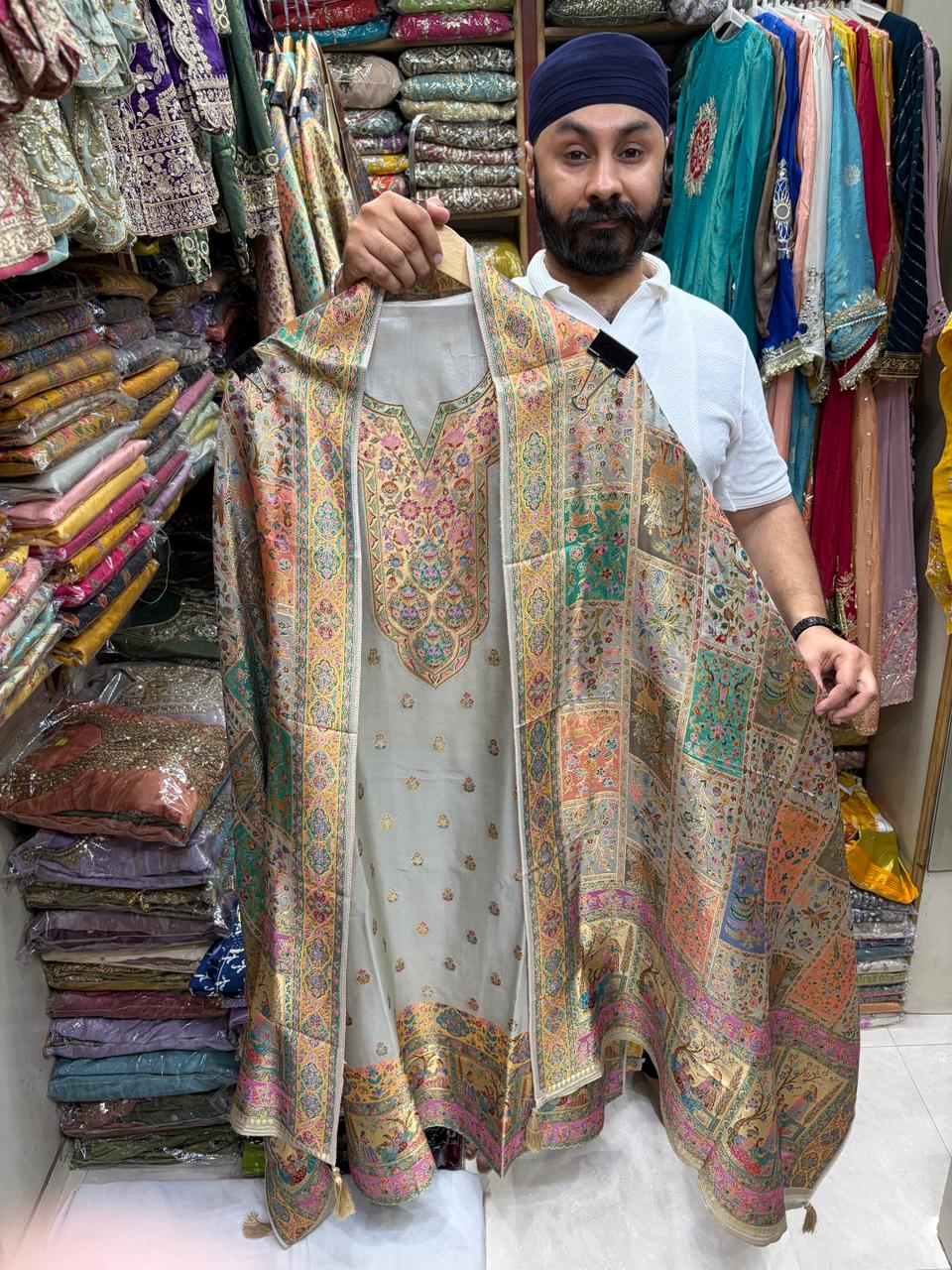 Silk Jacquard Weave Position Print Summer Edition -1