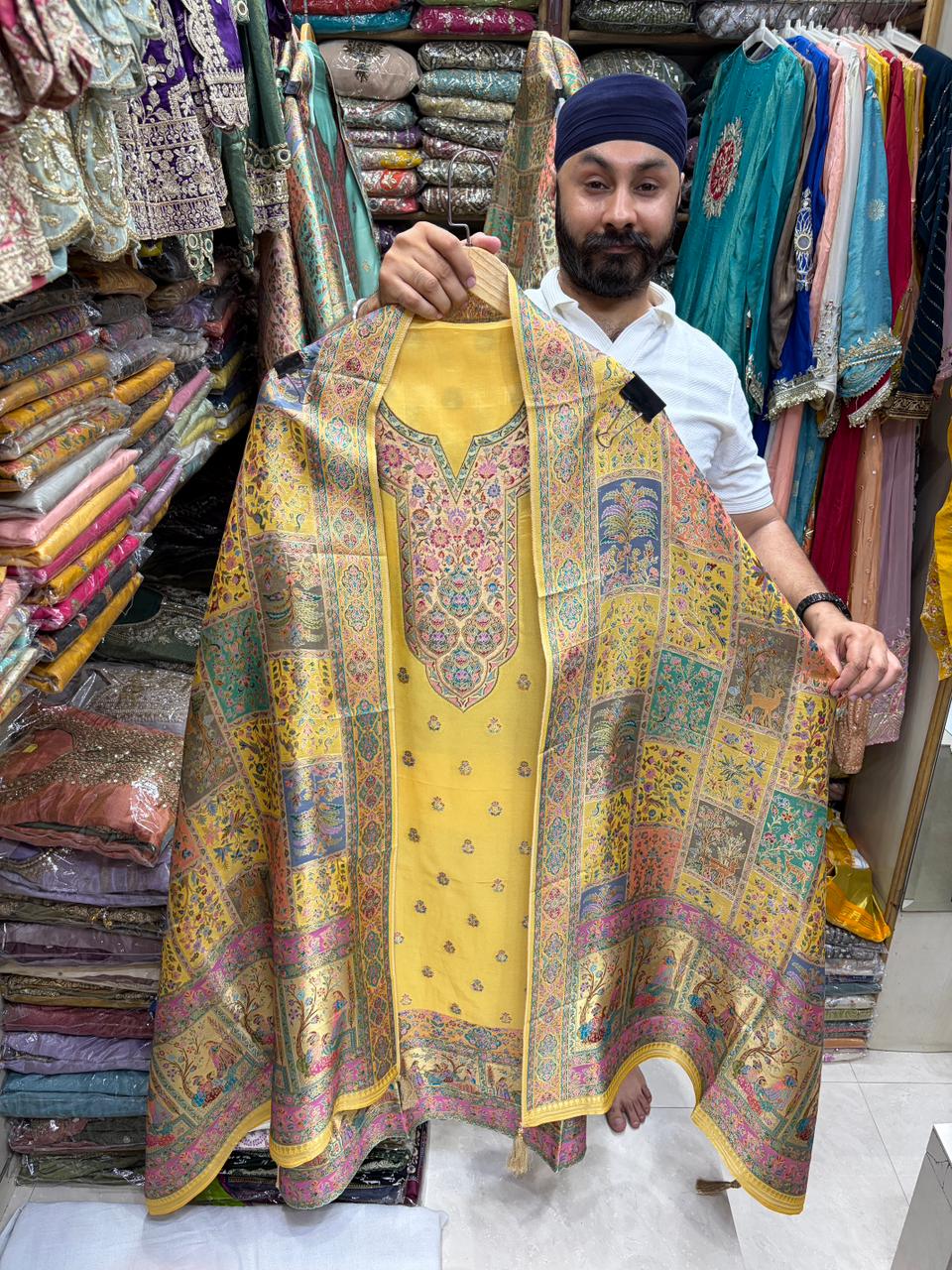 Silk Jacquard Weave Position Print Summer Edition -1