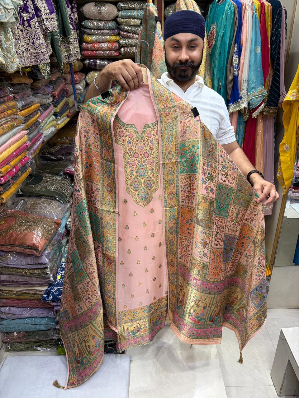 Silk Jacquard Weave Position Print Summer Edition -1