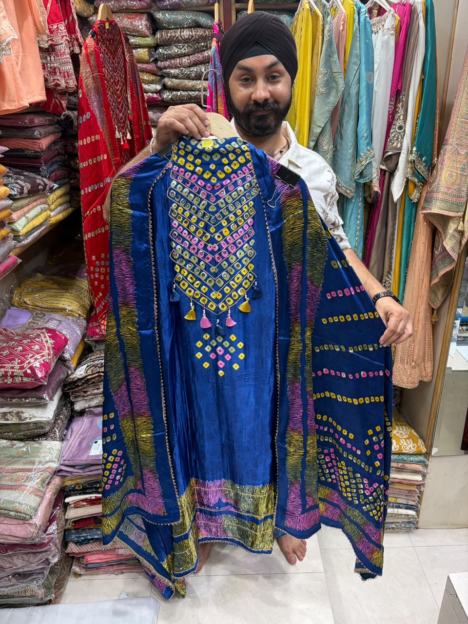 Gajji Bhandhni & Tiger Print Mirror Work - Edition no 21