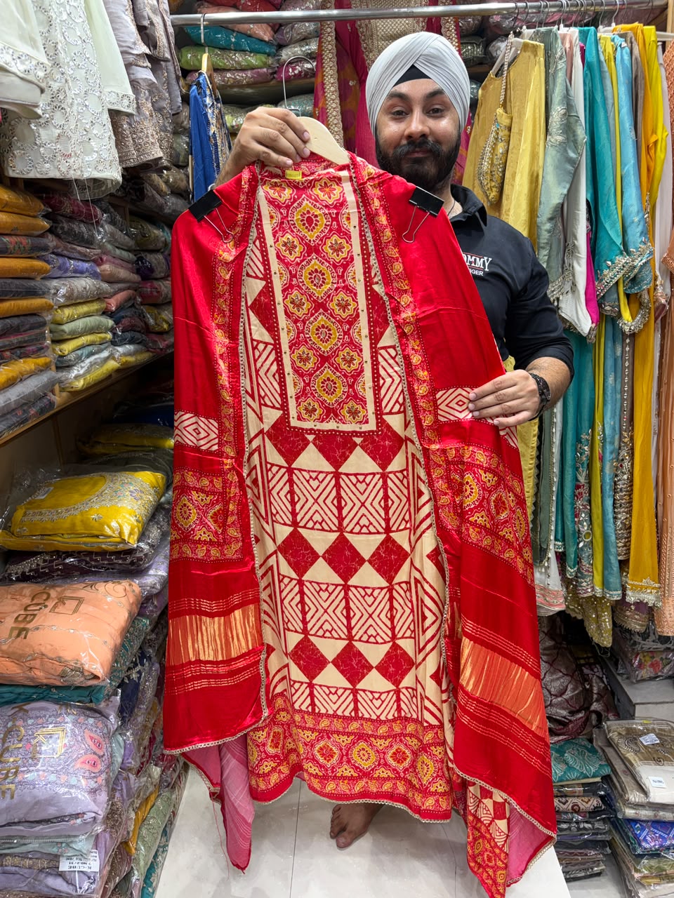 Gajji Silk Kalamkari Print Langdi Patta New Edition 22