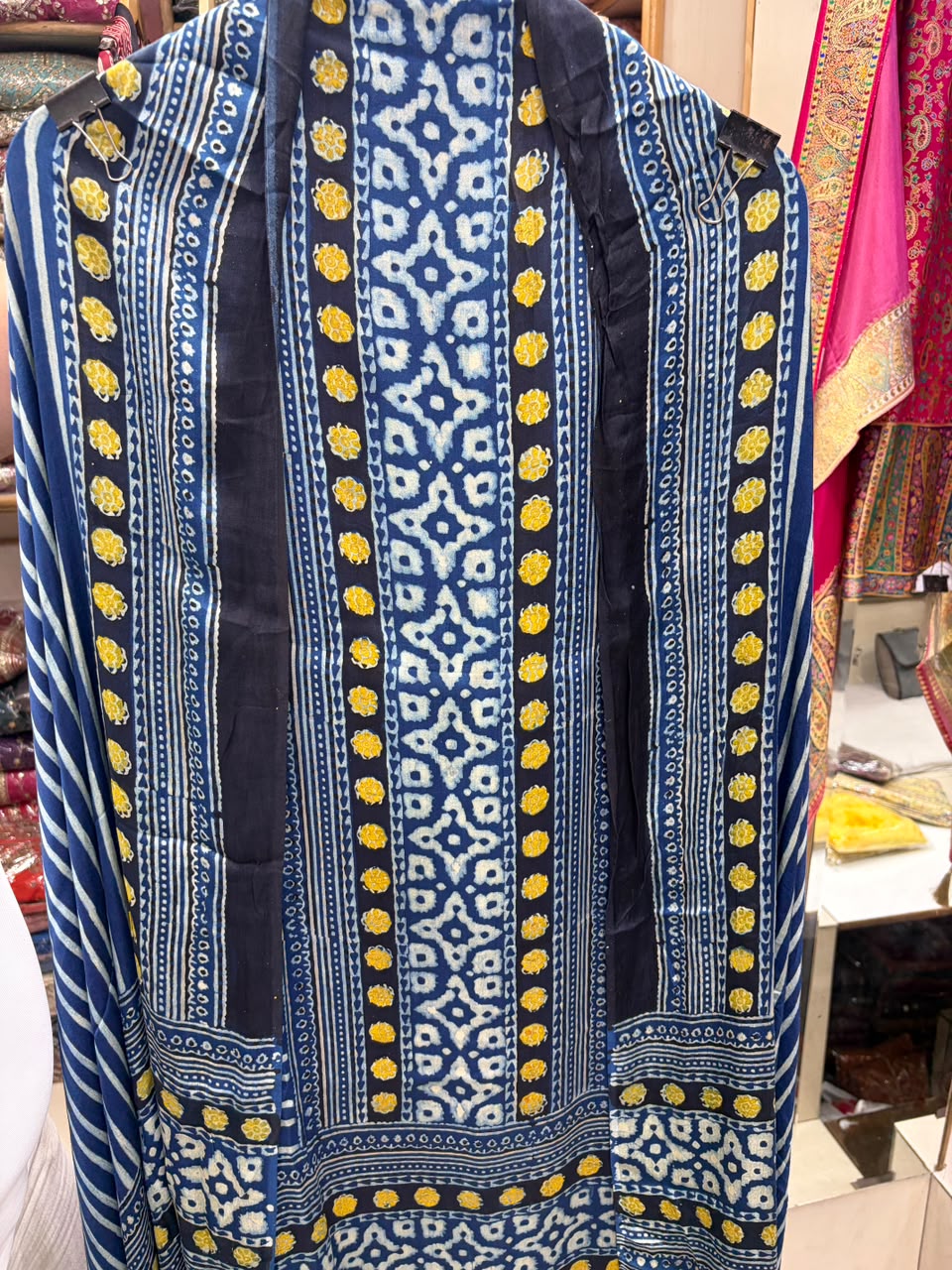 Pure Ajrakh Modal Silk Block Print Suit