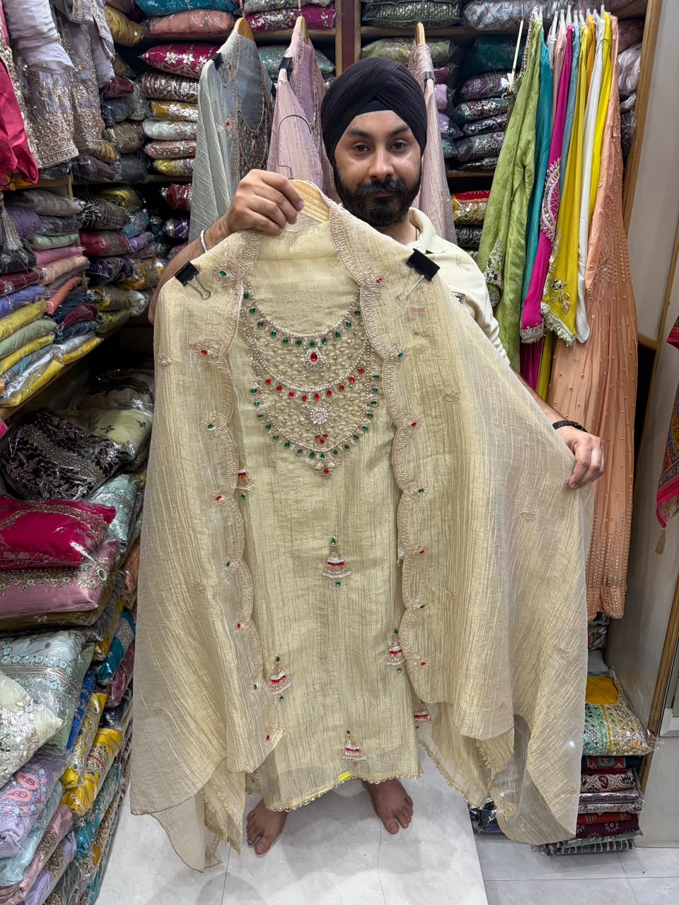 Pearl & Jewel Embellished Luxury Suits