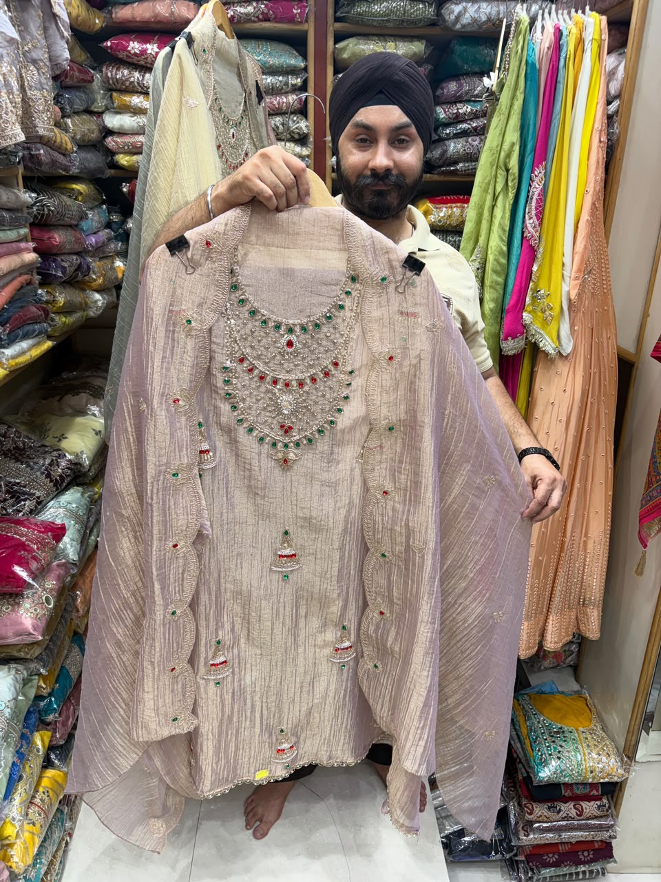 Pearl & Jewel Embellished Luxury Suits
