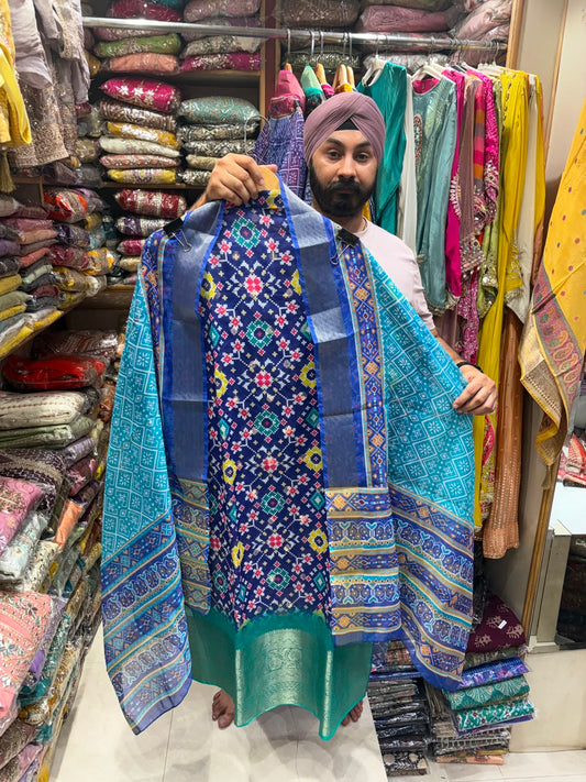 Premium Silk Patola Zari Border
