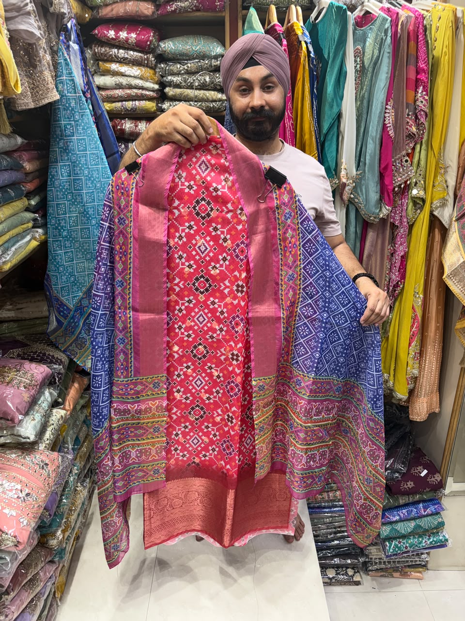Premium Silk Patola Zari Border