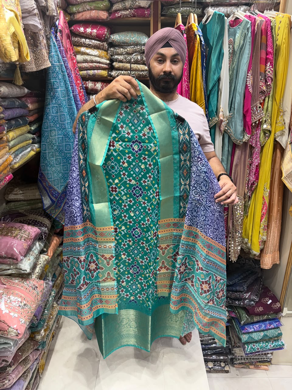 Premium Silk Patola Zari Border