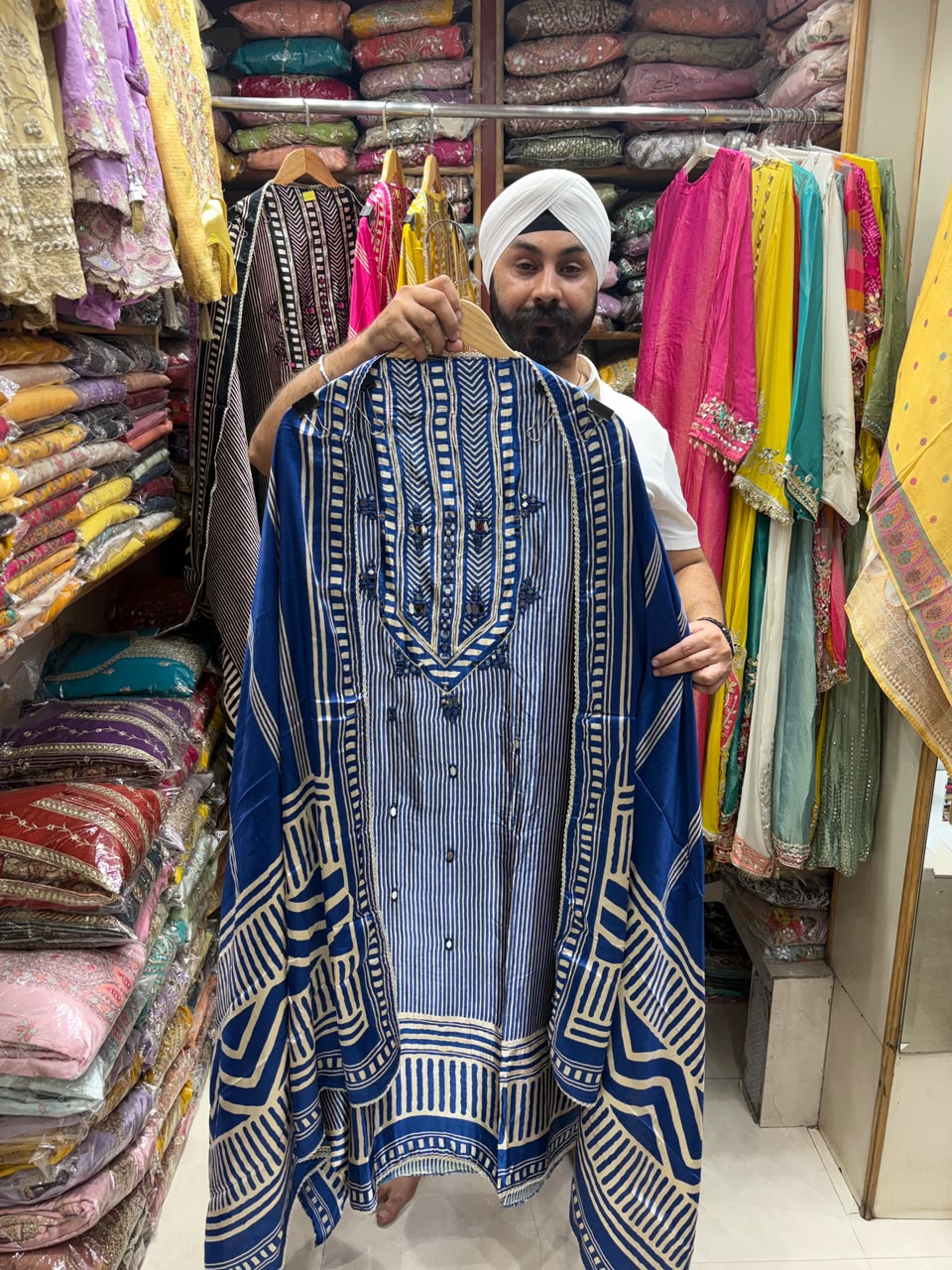 Vibrant Gajji Silk Mirror Work Edition - 25