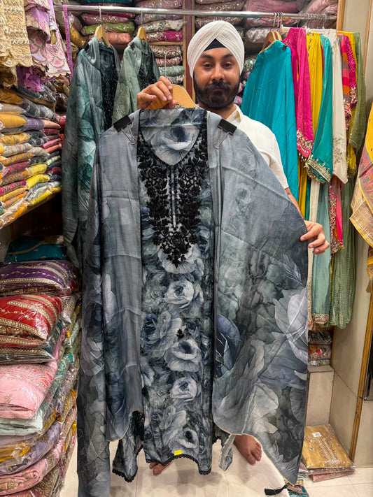 Most Viral Muslin Suits -Hand Work Edition no 5