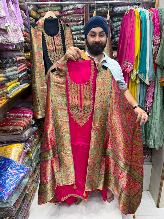 Banarsi weaving Dupatta with Premium Organza - New Edition