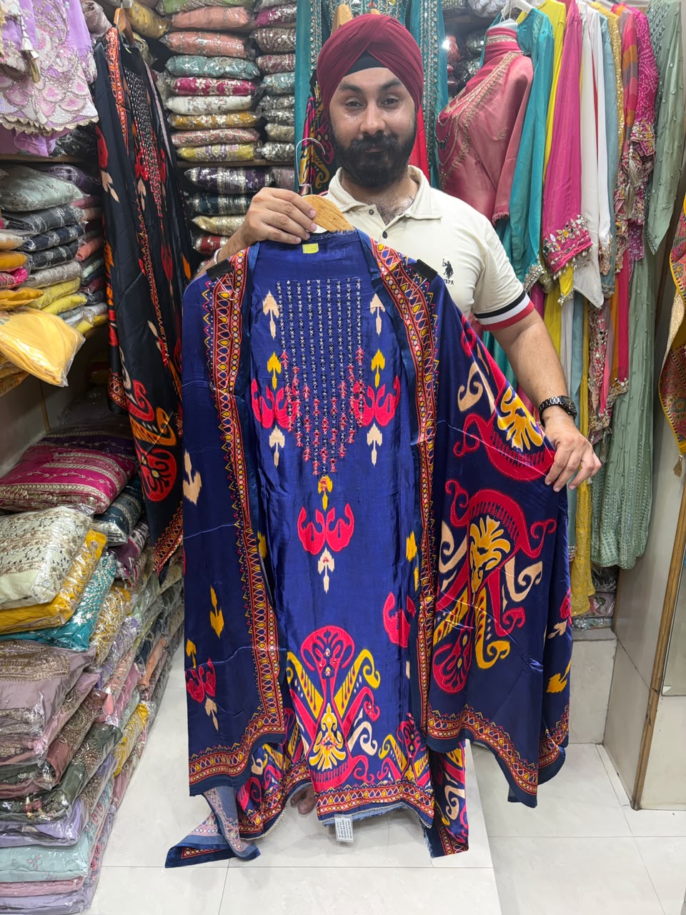 Vibrant Ikkat Print Gajji Silk New Edition - 26