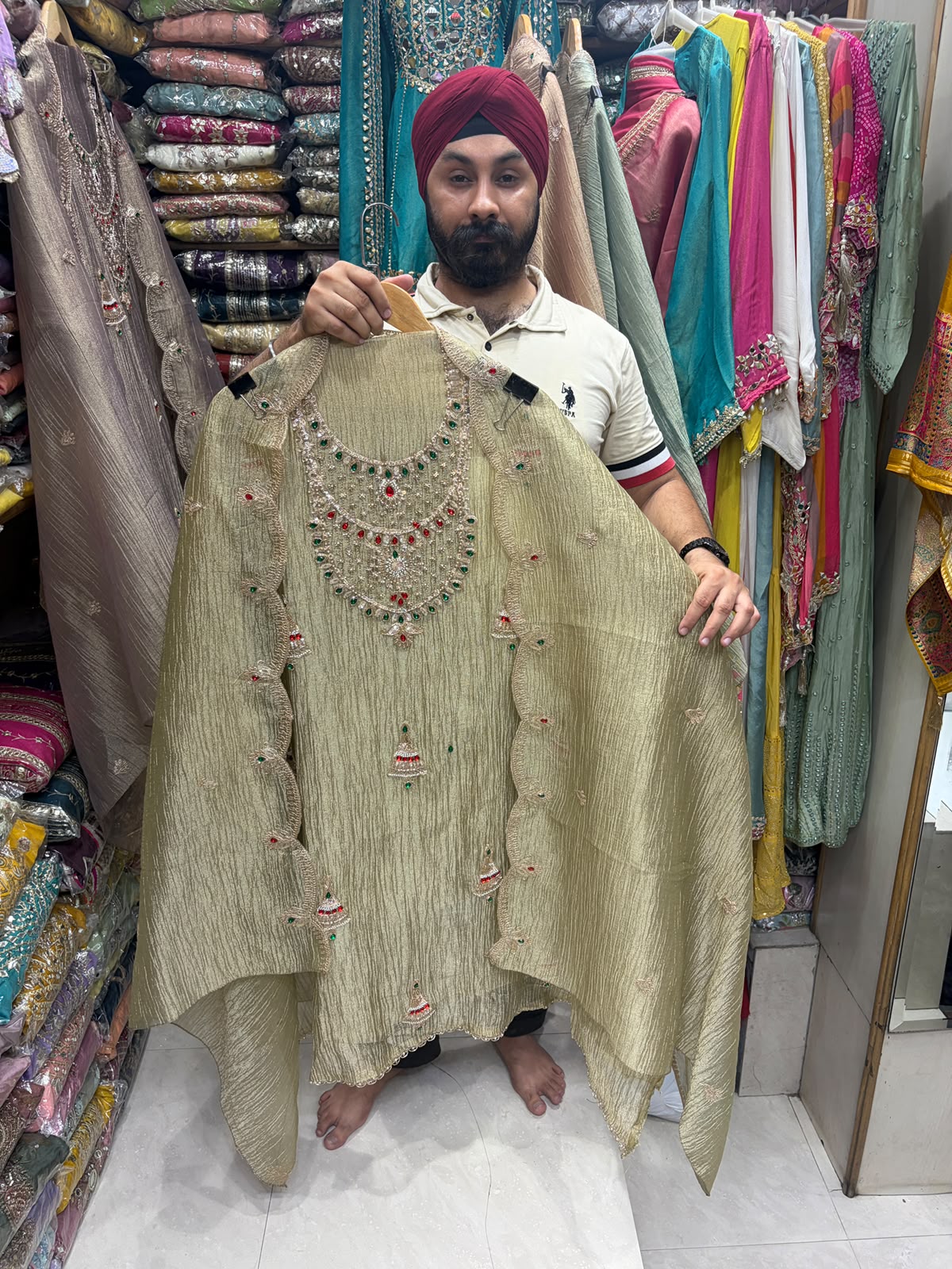 Pearl & Jewel Embellished Luxury Suits