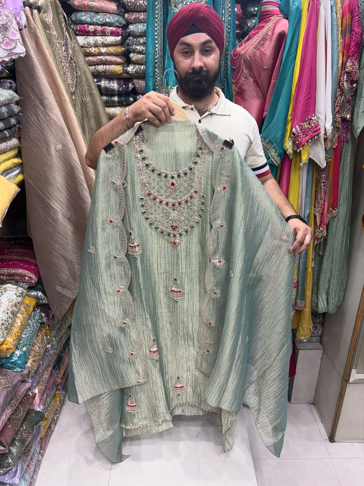 Pearl & Jewel Embellished Luxury Suits